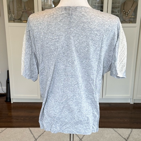 EUC J.Crew lace detail tshirt - Picture 5 of 6